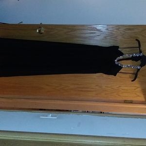 Long black evening gown